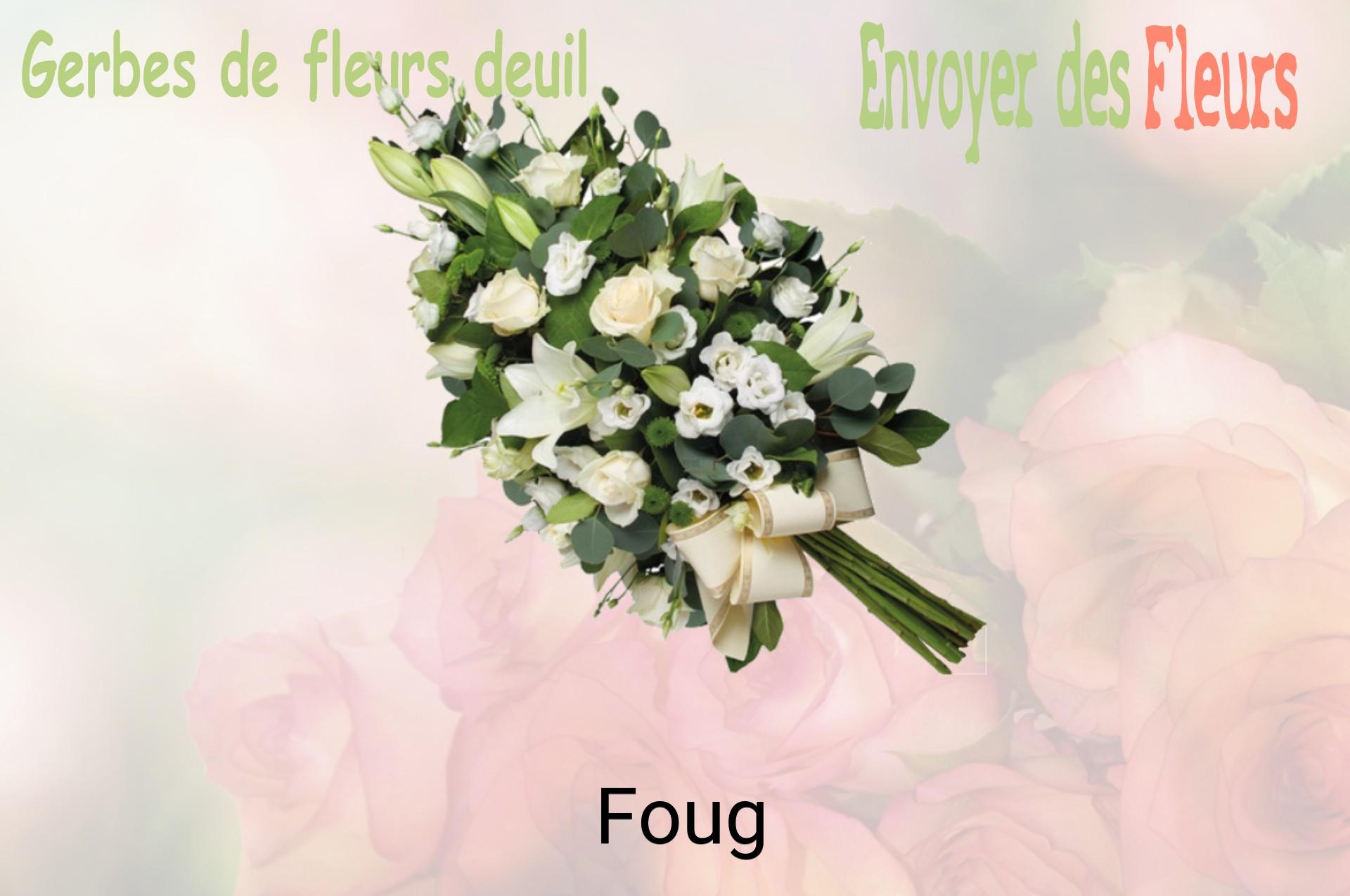 Gerbe de fleurs de deuil livrée à Foug